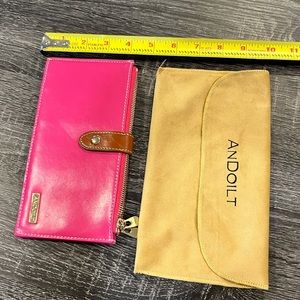 Pink Andoilt RFID wallet.